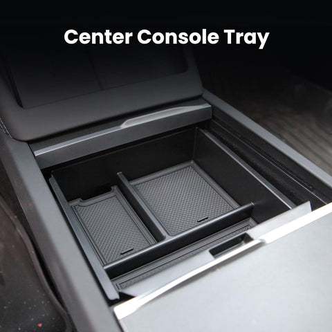 Center Console Organizer Tray 5 Pcs Include Armrest Hidden Drawer Storage Box Cup Holder For Tesla Model 3 Highland