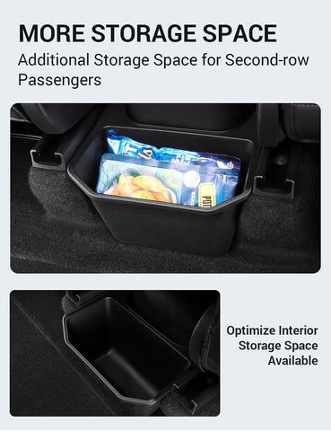 2025 2026 Rear Bin Backseat Storage Box Garbage Can for Tesla Model 3/Y Accessories