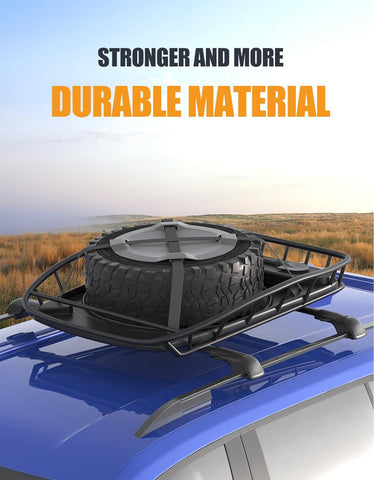 Lockable Roof Rack Cross Bars with Raised Side Rails For Hyundai Santa Fe 2024 2025