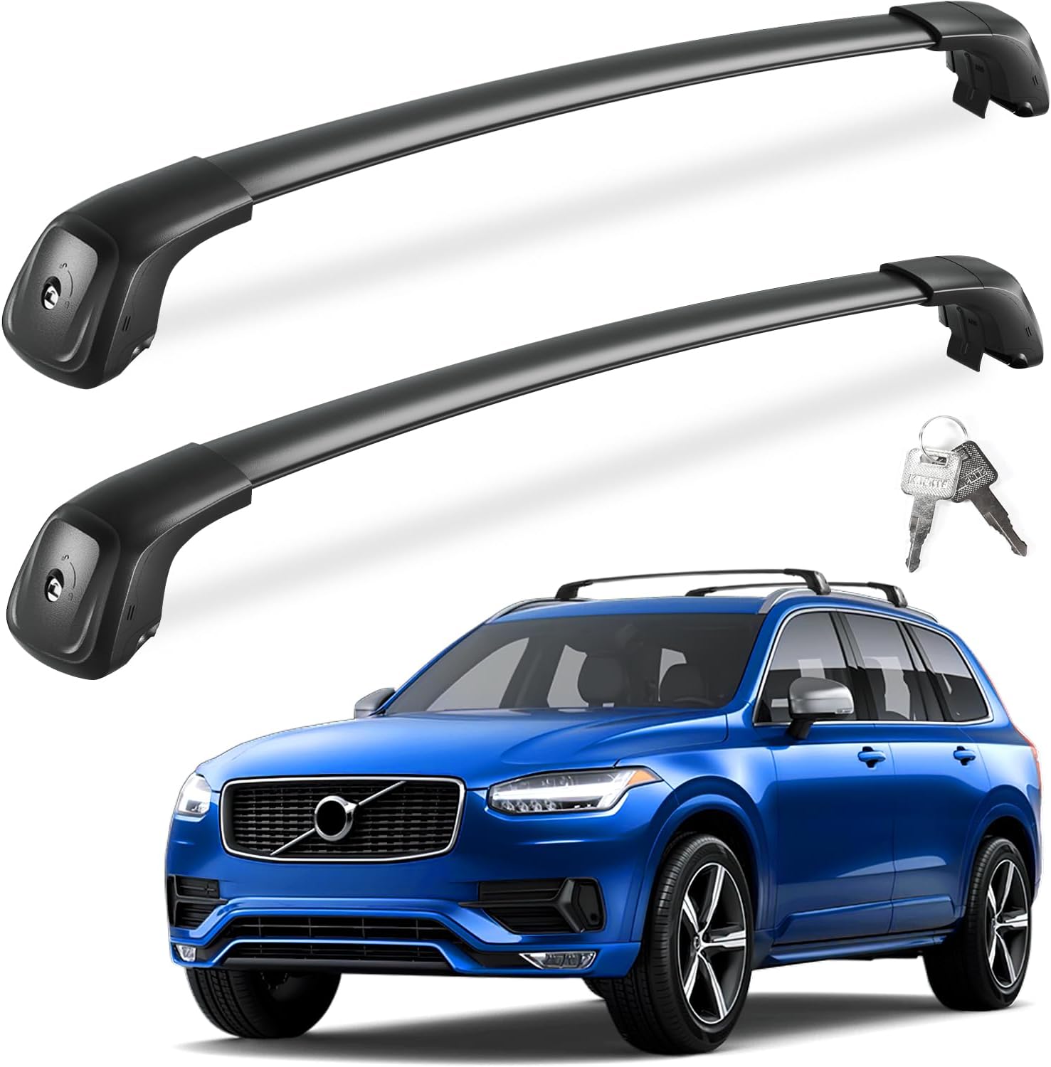 Lockable Roof Rack Cross Bars with Flush Side Rails For Mazda CX30 CX-30 2020 - 2025
