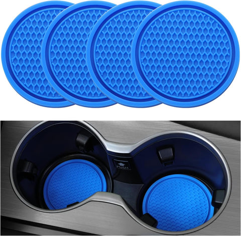 2026 Ctmods Car Cup Coaster 4PCS Universal Non-Slip Cup Holders Embedded in Ornaments Coaster for Car/Tesla Interior Accessories