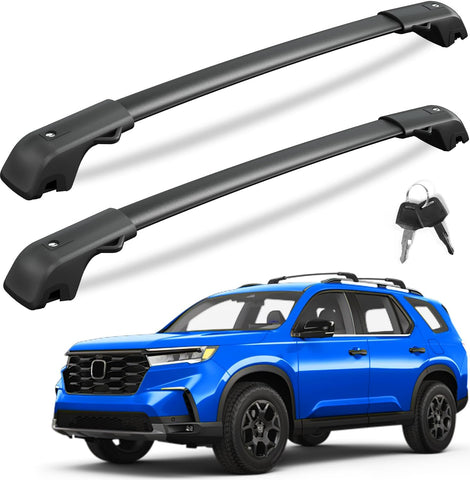 Lockable Roof Rack Cross Bars with Raised Side Rails For Hyundai Santa Fe 2024 2025