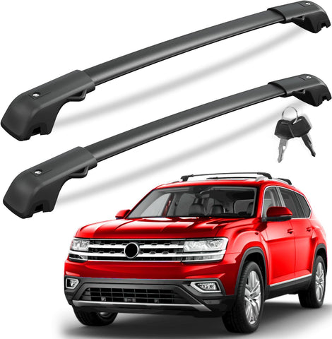 Lockable Roof Rack Cross Bars with Raised Side Rails For Hyundai Santa Fe 2024 2025