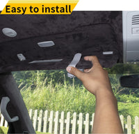 Ctmods 2026 Sunglass Holder for Car, Magnetic Leather Sunglasses Holder and Ticket Card Clip, Car Visor Accessories