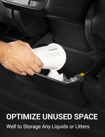 2025 2026 Rear Bin Backseat Storage Box Garbage Can for Tesla Model 3/Y Accessories