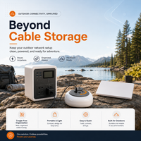 Starlink Mini cable storage hub keeps outdoor power routing clean, organized and ready for travel