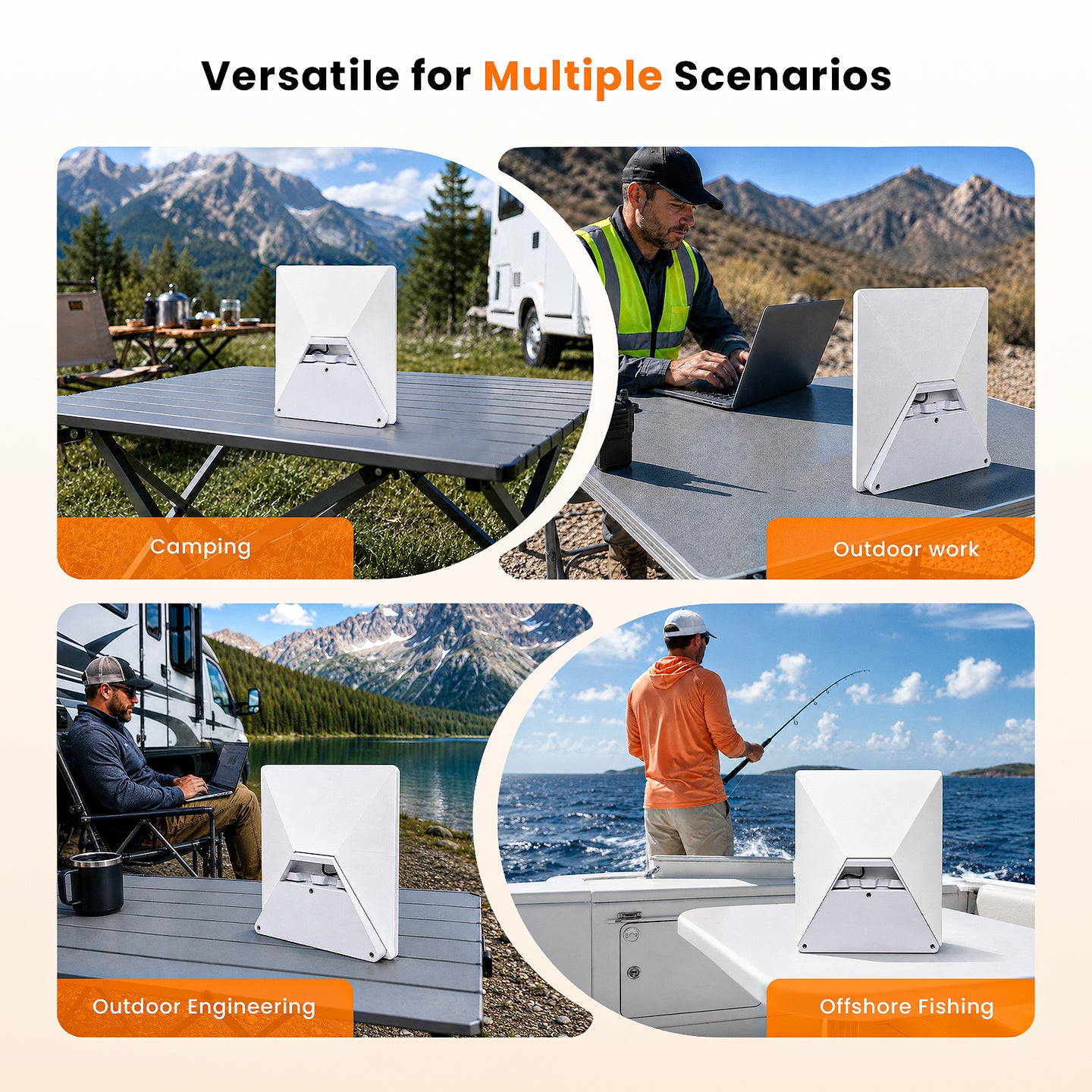 Starlink Mini portable battery pack for camping, outdoor work, RV travel and offshore fishing