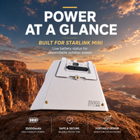 Starlink Mini Snap-Fit Travel Battery V4 - 129Wh/35,000mAh, LCD Display, Up to 8 Hours Runtime
