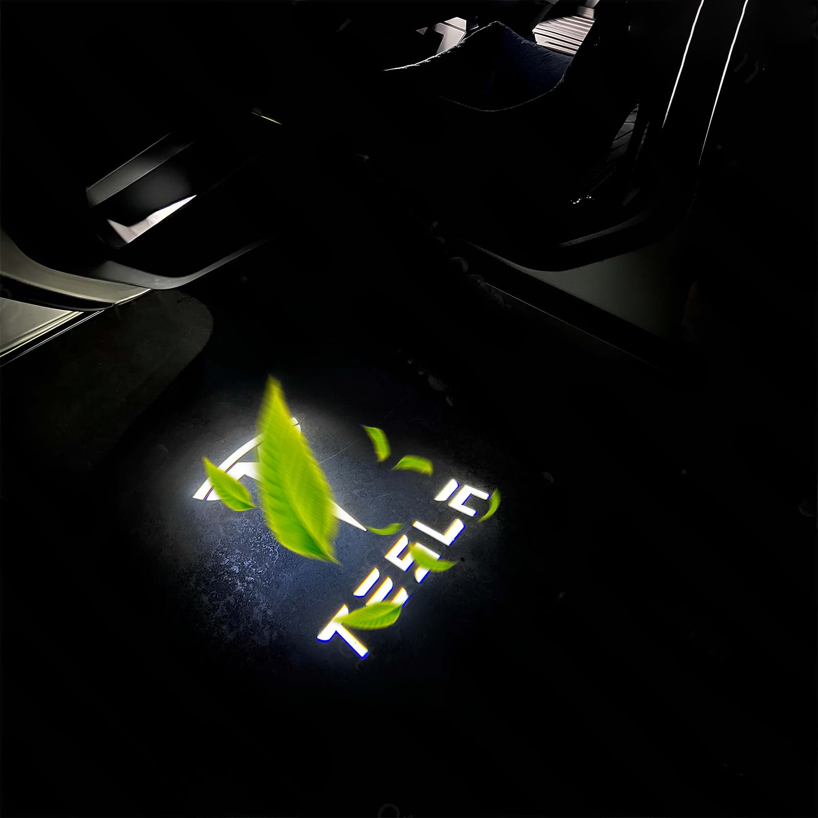 CTmods® Puddle Lights Projector Door Step Light For Tesla Cybertruck