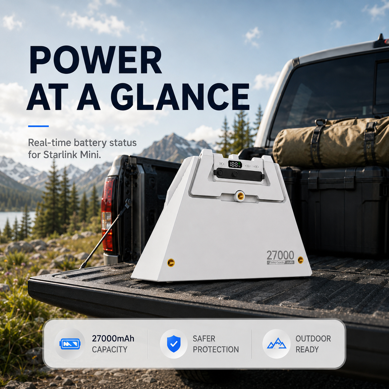 Starlink Mini Snap-Fit Travel Battery V4 - 99Wh, LCD Display