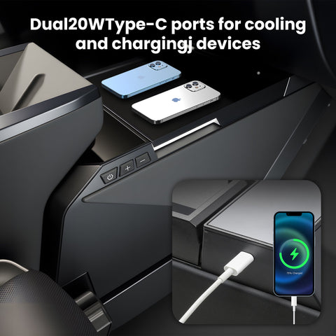 Tesstudio Cooler Fridge 18L Center Console Fridge for Tesla Cybertruck
