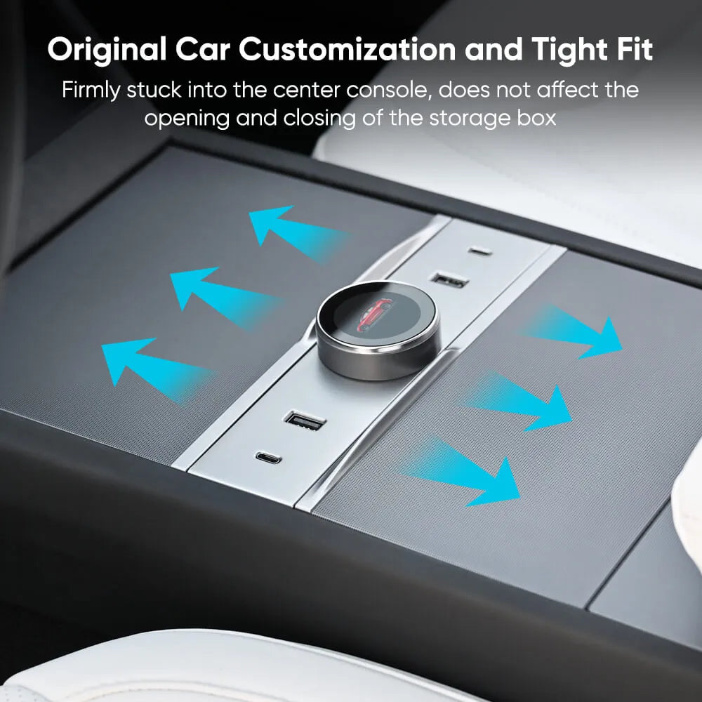 Smart Rotating Gear Shift Dock For Tesla Model Y Juniper Model 3 Highland