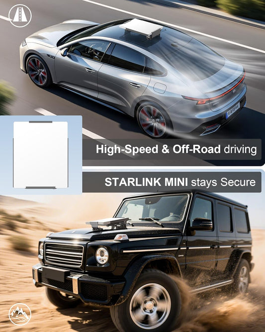 Magnetic Starlink Mini Car Mount Base Suction Cup Accessories Truck RV Flat Rack Roof Sunroof Kit Boat