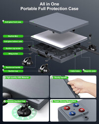 Starlink Mini Magnetic Mount with Protective Case - 200lbs Heavy Duty Suction Cup Roof Rack Kit for RV, Car, Truck