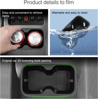 Center Console Cup Holder Insert for BYD Shark 2026 2025 2024 Accessories TPE Drinks Holder Box Organizer Car Interior Black