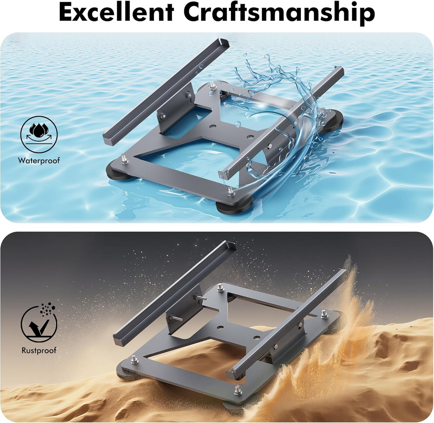 Carbon Steel Starlink Mini Mount with 220lbs Heavy Duty Magnet Bases,   30° Adjustable