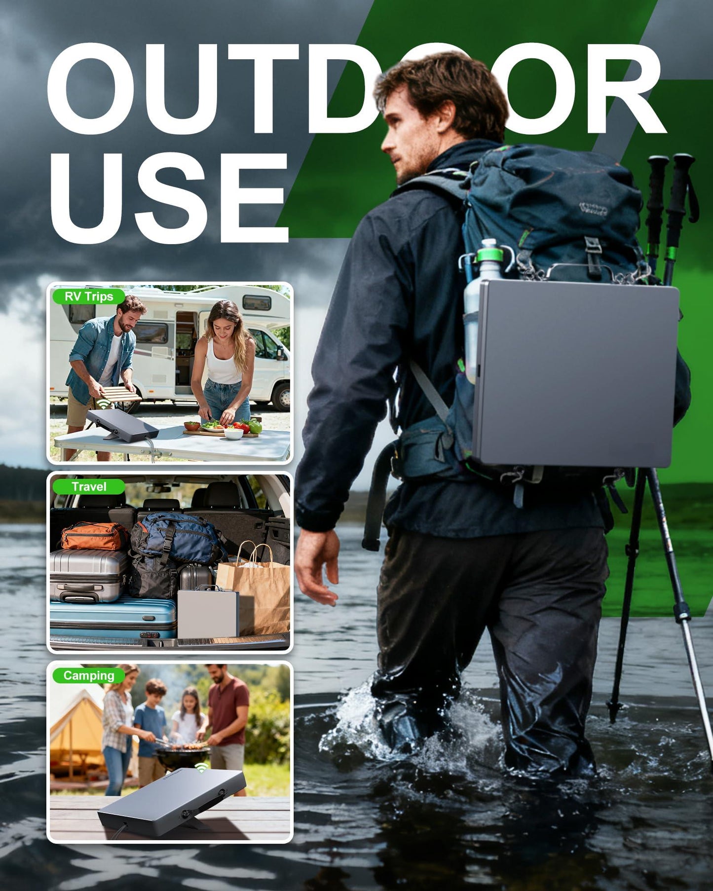 Starlink Mini Magnetic Mount with Protective Case - 200lbs Heavy Duty Suction Cup Roof Rack Kit for RV, Car, Truck