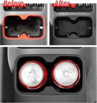 Center Console Cup Holder Insert for BYD Shark 2026 2025 2024 Accessories TPE Drinks Holder Box Organizer Car Interior Black