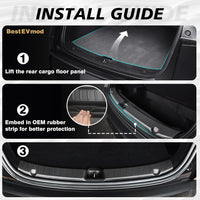 2026 Ctmods Tesla Model Y Upgrade Rear Bumper/Trunk Sill Cover Protector Bumper Guards For Tesla Model Y Juniper