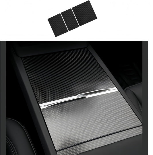 Center Console Wrap (Genuine Carbon Fiber Edition) Designed for Tesla Model 3/3 Highland 2024-2026/Model Y/Y Juniper 2025-2026