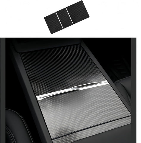 Center Console Wrap (Genuine Carbon Fiber Edition) Designed for Tesla Model 3/3 Highland 2024-2026/Model Y/Y Juniper 2025-2026