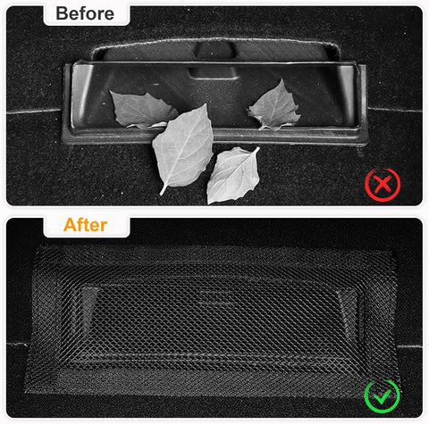 2-Pack Rear Seat Air Condition Outlet Protector with Upgraded Mesh Cloth and Velcro for Tesla Model 3 & Model Y