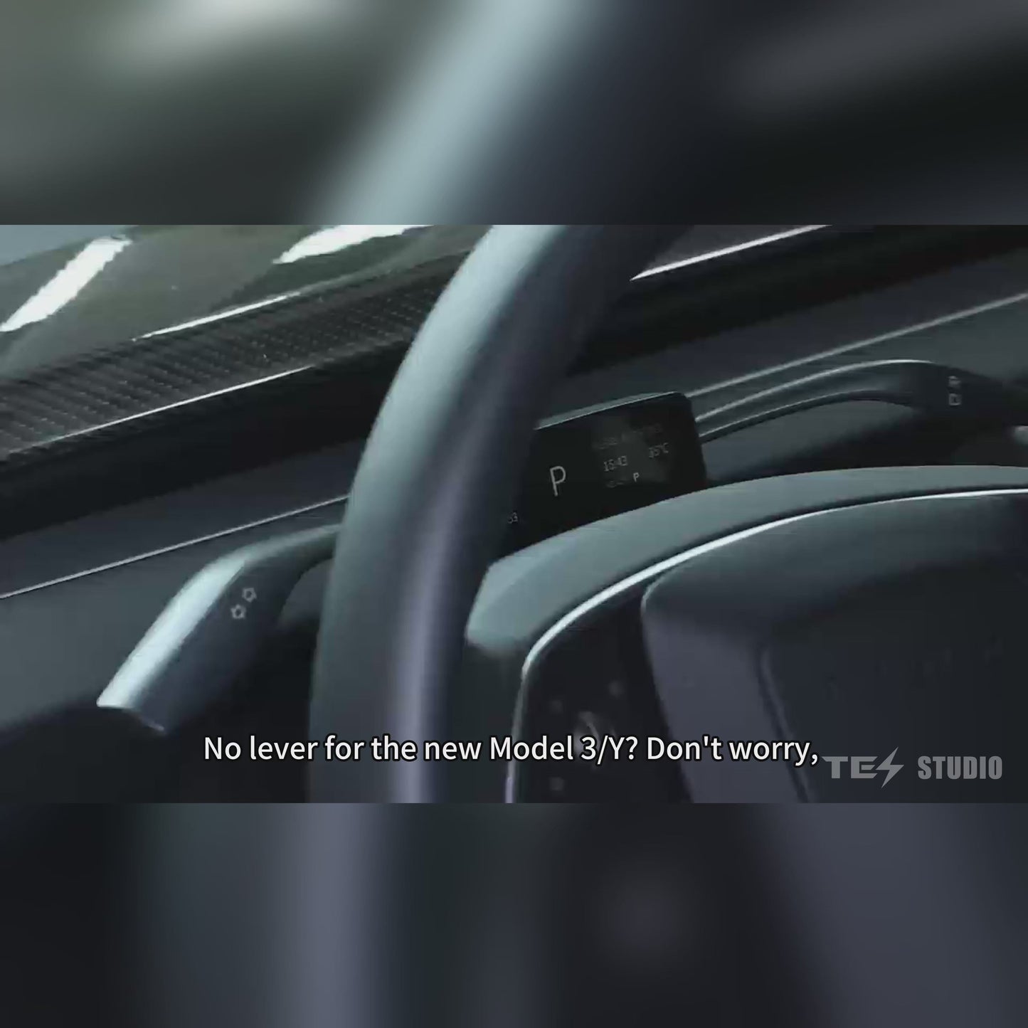 Turn Signal & Gear Shift Stalk With Display For Tesla Model 3 Highland / Y Juniper