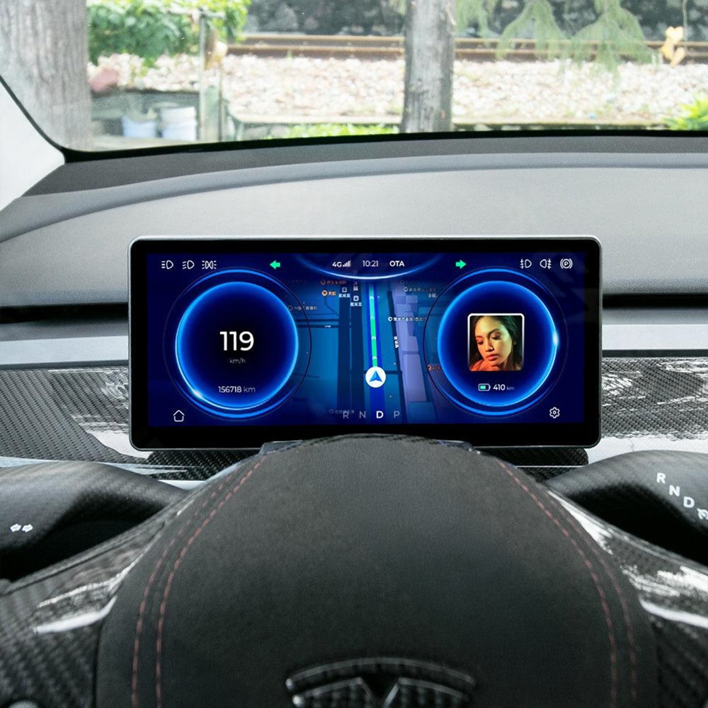 테슬라 모델 3 / Y CTmods®용 10.25인치 안드로이드 4G 계기판 대시보드 화면
