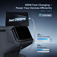 4ft (1.2m) Spring USB-C Cable for Tesla Model Y/3/X/S, Cybertruck-Style Accessories