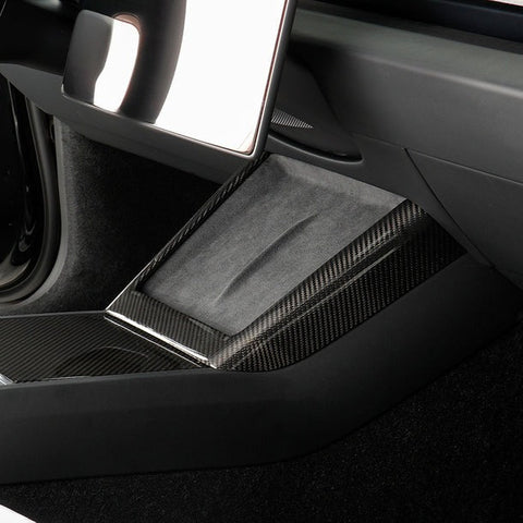 [Real Carbon Fiber] Central Control Charging Frame Cover for Tesla Model 3 Highland/Y Juniper