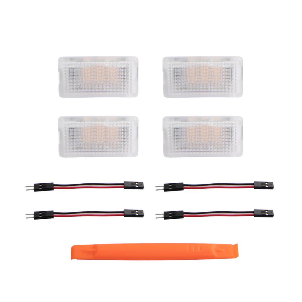 프리미엄 메탈 쉘 풋웰 조명 - Model Y/Model 3 및 Model S/X와 Model 3 Highland/Model Y Juniper를 위한 완벽하게 맞춤화된 조명 업그레이드