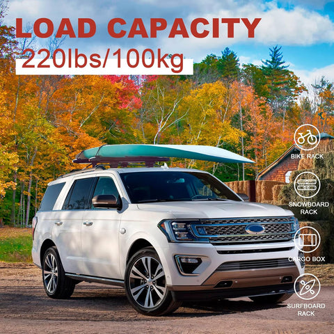 Roof Racks Cross Bars for Ford Expedition/Max 2018-2025 & Lincoln Navigator 2018-2024