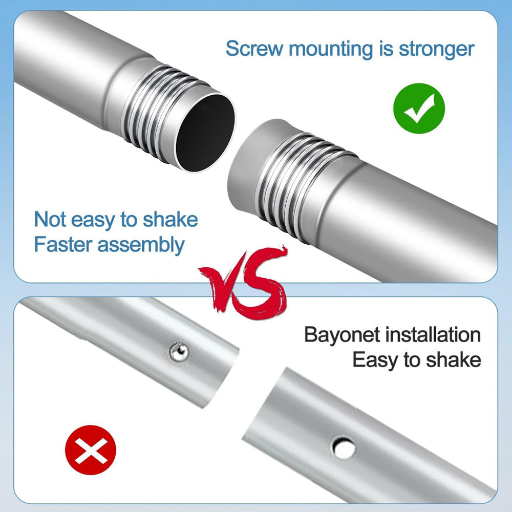 7FT Ground Pole RV Mount Kit with Adapter for Starlink Gen 2 Dish