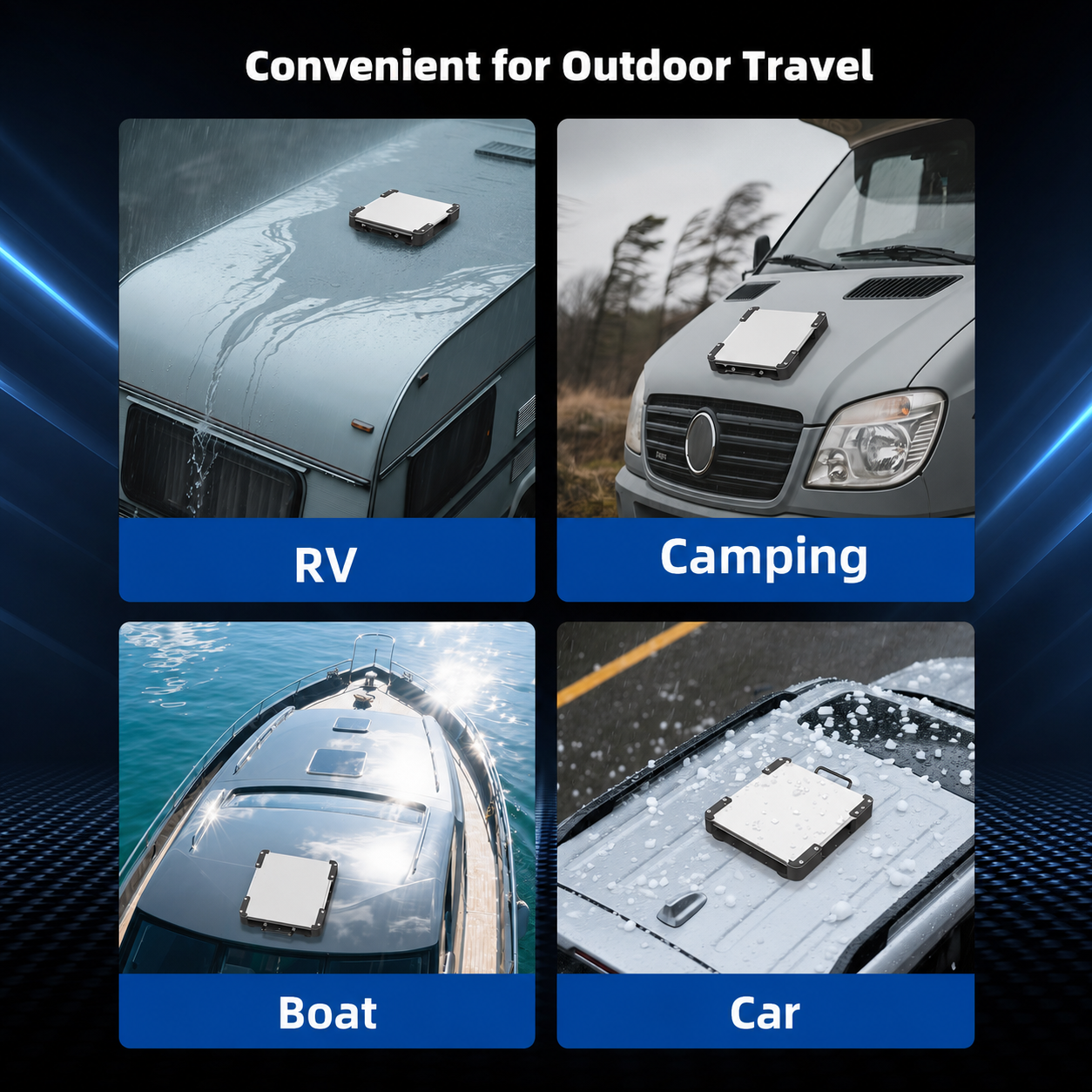 Starlink Mini magnetic roof mount for RV camping boat and car outdoor travel