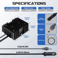 Car Charger 12V/24V to 57V Power Adapter with DC Plug for Starlink Gen 3