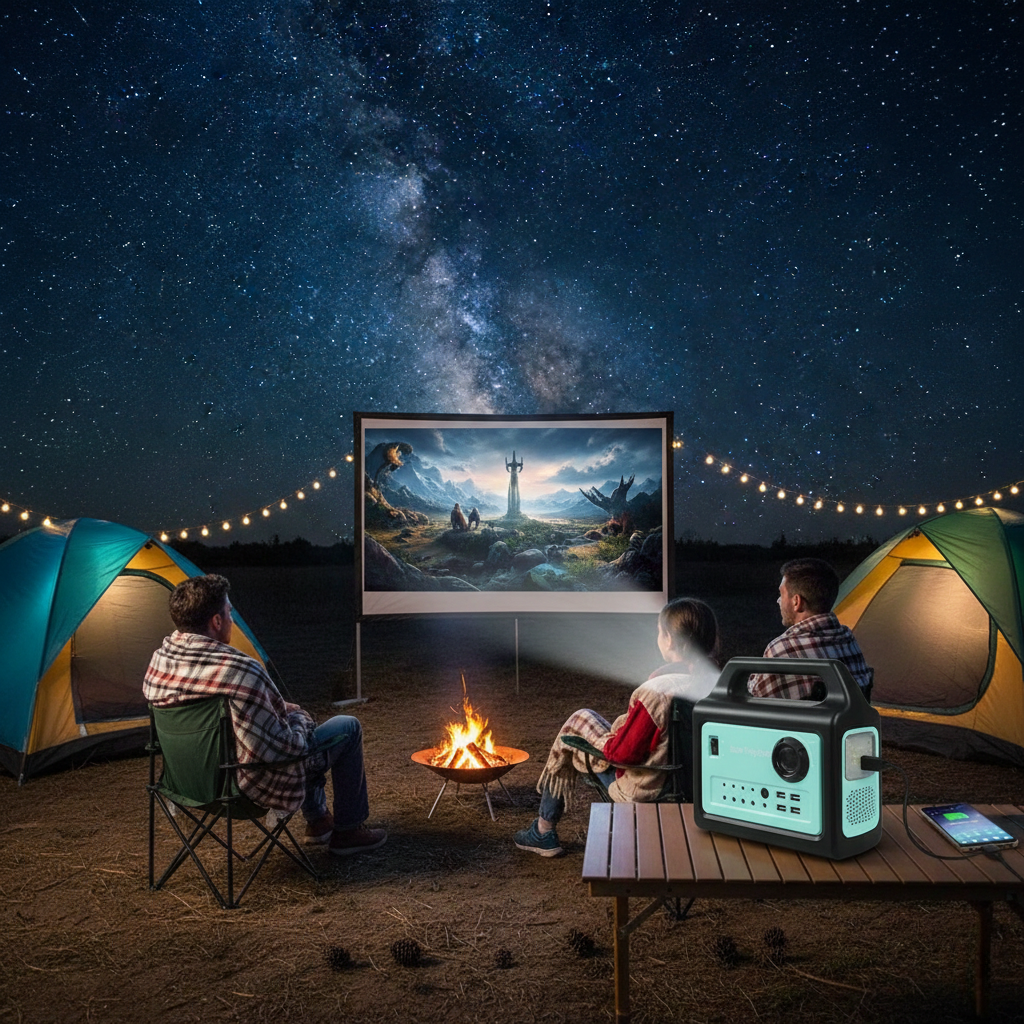 Bluetooth Outdoor Portable 20W Solar Media Home Lighting System