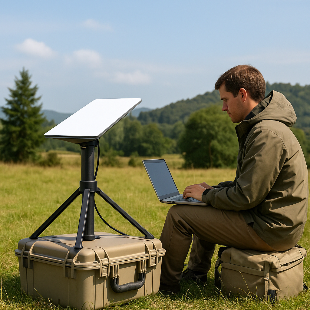 CTmods Starlink Mini Adjustable Power Stand with 45000mAh Battery Portable Tripod for Outdoor Internet