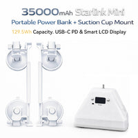 CTmods 35000mAh Starlink Mini Portable Power Bank with Suction Cup Mount