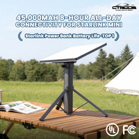 CTmods Starlink Mini Power Bank Stand 45,000mAh, 8-hour outdoor connectivity for camping and adventure, FCC & UL certified