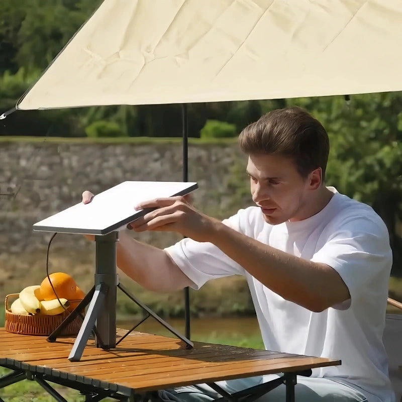 CTmods Starlink Mini Power Bank with easy tripod setup, perfect for outdoor activities, providing reliable power for camping and travel