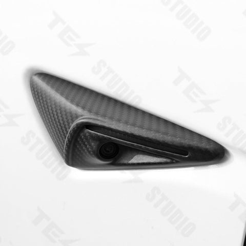 Real Carbon Fiber Side Camera Cover for Tesla Model 3 Model Y