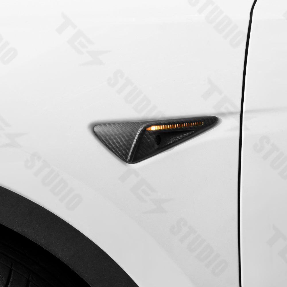 Real Carbon Fiber Side Camera Cover for Tesla Model 3 Model Y
