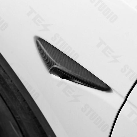 Real Carbon Fiber Side Camera Cover for Tesla Model 3 Model Y