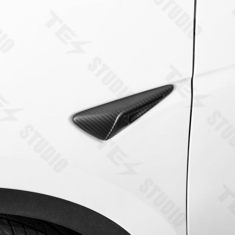 Real Carbon Fiber Side Camera Cover for Tesla Model 3 Model Y