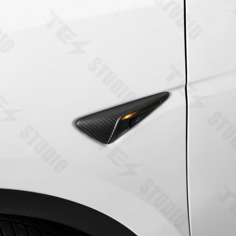 Real Carbon Fiber Side Camera Cover for Tesla Model 3 Model Y