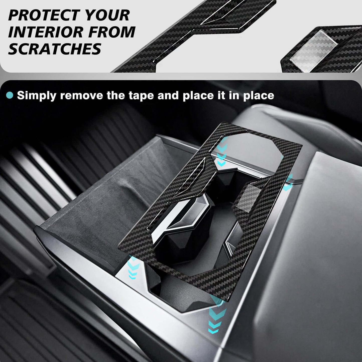 Cup Holder Trim Cover for Cybertruck CTmods