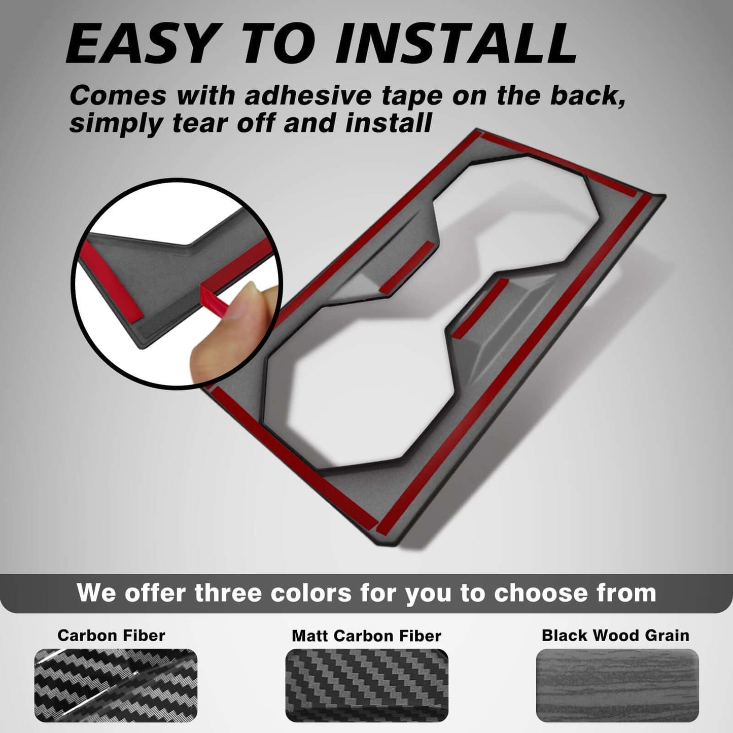 Cup Holder Trim Cover for Cybertruck CTmods