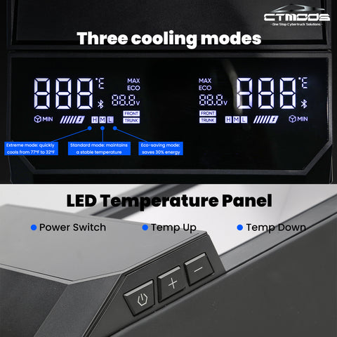 Tesla Cybertruck Fridge Cybertruck Cooler 18L Center Console Refrigerator CTmods®