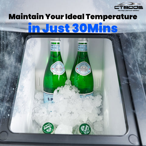 Tesla Cybertruck Fridge Cybertruck Cooler 18L Center Console Refrigerator CTmods®