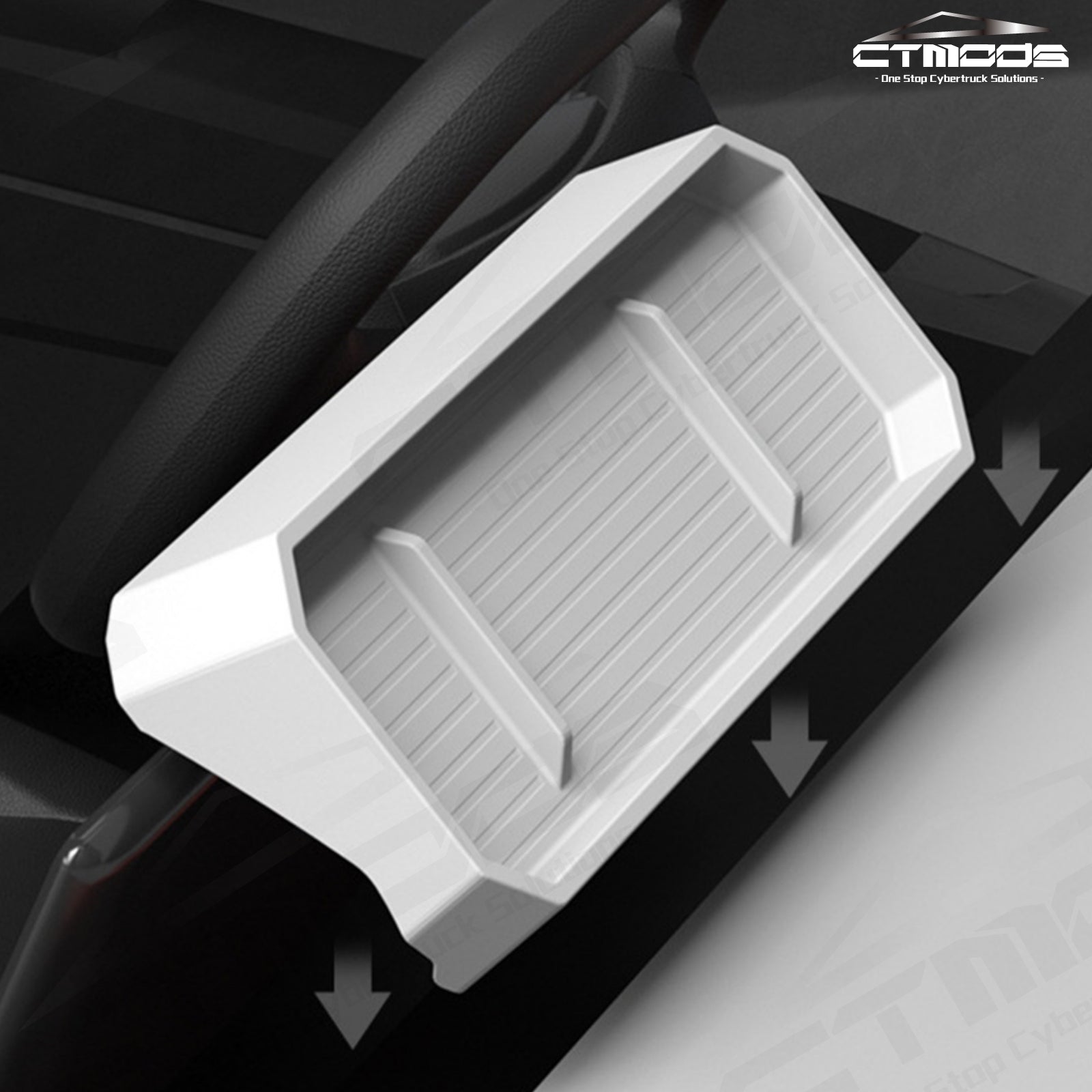 Custom Dash Box CTmods® Silicone Dashboard Storage Box For Tesla Cybertruck